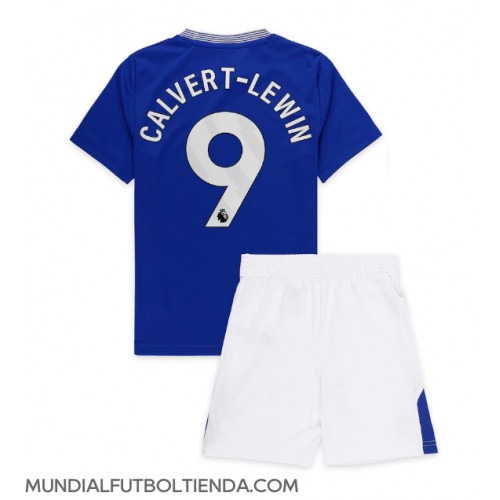 Camiseta Everton Dominic Calvert-Lewin #9 Primera Equipación Replica 2024-25 para niños mangas cortas (+ Pantalones cortos)